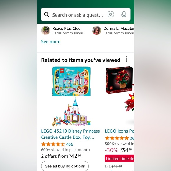 NWT LEGO Disney Princess Creative Castle 140 pc Set Belle & Cinderella 43219 - Picture 8 of 8